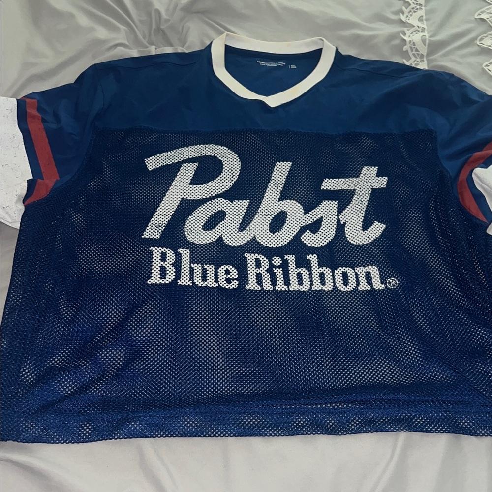 Abercrombie & Fitch Blue Mesh Shirt